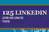 LinkedIn Job Search Tips
