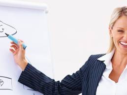 Happy-Young-Business-Woman-At-Work