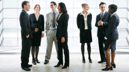 professional people standing
