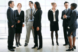 professional people standing