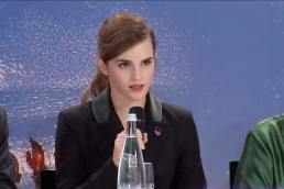 Emma Watson speaking at Davos