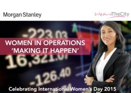 Morgan Stanley and WeAreTheCity Women in Operations event