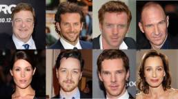 Montage of John Goodman, James McAvoy, Benedict Cumberbatch, Gemma Arterton, Bradley Cooper, Ralph Feinnes, Kristen Scott Thomas in the theatre