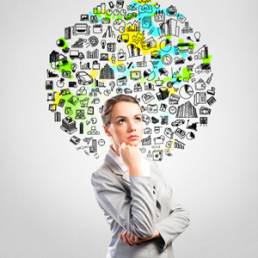 thinking business woman