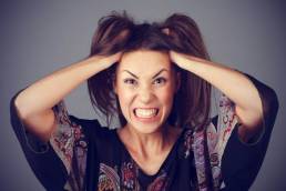 woman stressed out
