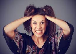woman stressed out