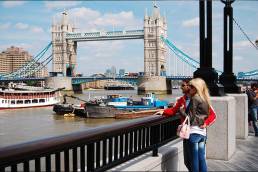 Young couple - Tower Bridge London