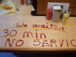 We Waited 30 min service