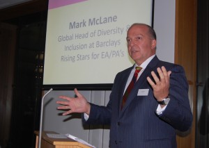 Mark McLane -Barclays presenting awards
