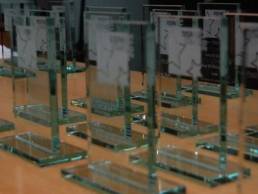 Rising Star Award trophies