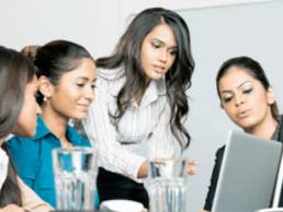 women in business looking