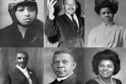 Black History Month montage of celebrated people