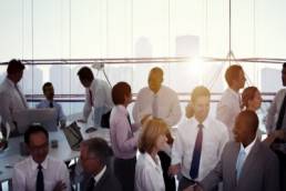 diverse business meeting