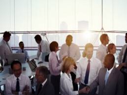 diverse business meeting