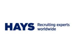 Hays Recruiting experts worldwide - Logo - Blue on a white background