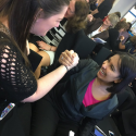 Negotiating for Career Success - Our guests take part in the arm wrestling activity