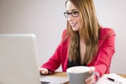 Business woman working