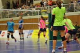 girls playing volleyball, sport