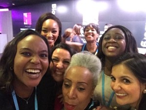 Inspirational women selfie with Funke Adimbola Bianca Miller Vanessa Vallely and Yvonne Thompson