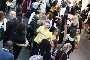 Networking and connecting with Mia Vallely and Andrew Kingston