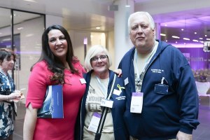 Vanessa Vallely Charity Shortlister Michelle Thorpe and James Jukes