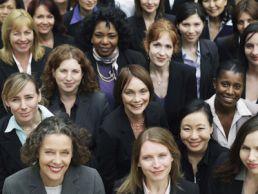 group of diverse women looking at camera featured