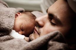 father and baby featured