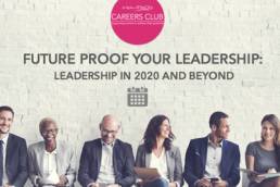 Future proof your leadership WeAreTheCity Careers Club event feature