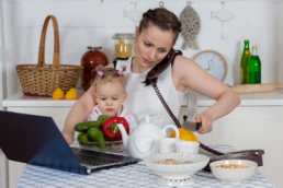 Working from home with small children