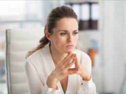 Businesswoman not being polite