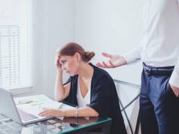 office worker being patronised featured