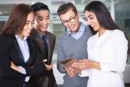 colleagues connecting with each other featured