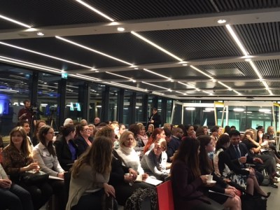 Attendees at the Careers Club event