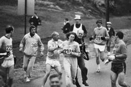 katherine switzer running the boston marathon featured