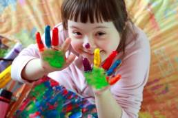 young girl at childcare featured