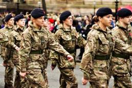 female soldiers, flexible working featured
