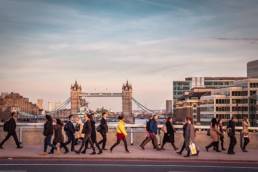people walking to work employment featured