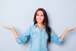 happy authentic woman featured