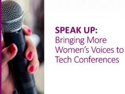 Speak Up Bringing More Women's Voices to Tech Conferences featured