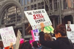 Women's march, proud feminist featured