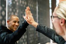 achievement, high five, personal brand, getting noticed featured