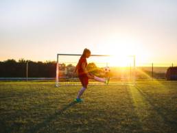Female footballer, women's football featured