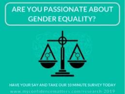 My Confidence Matters gender equality survey featured