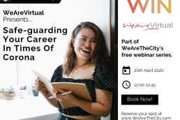 WeAreVirtual - Safe-guarding Your Career in Times of Corona webinar with Wies Bratby
