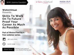 WeAreVirtual - Skills to Work on to Future Proof your Career as much as possible webinar with Joanna Gaudoin