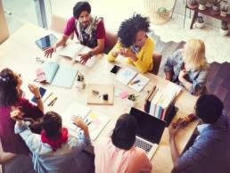 diverse group of people working in an office, diversity