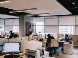 open plan office, people working an office 1