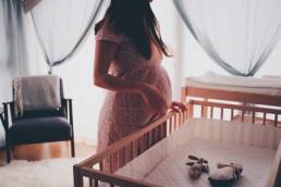 pregnant, new mum, looking into nursery