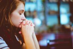 sad woman thinking about her job