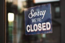 sorry we're closed sign, closed, furlough, covid-19